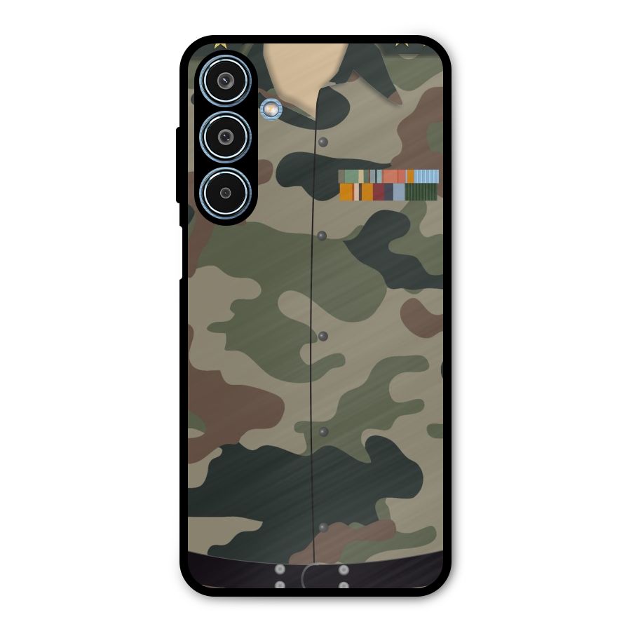 Army Uniform Metal Back Case for Galaxy M35
