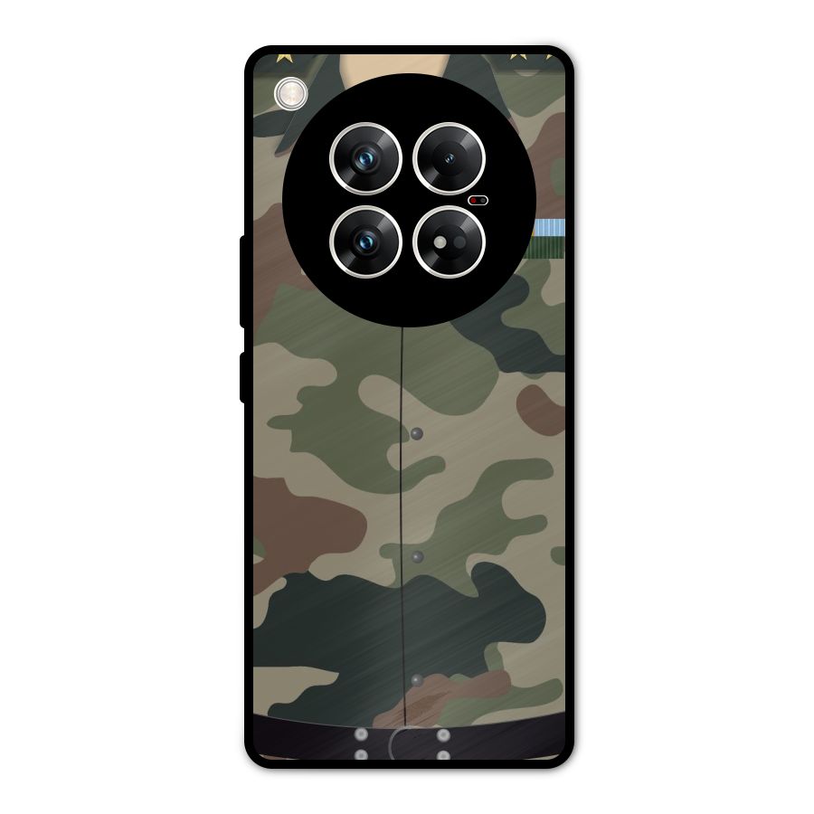 Army Uniform Metal Back Case for Infinix Zero 40 5G