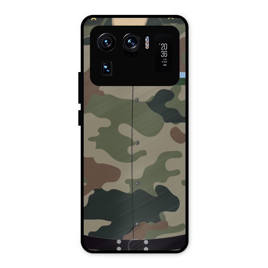 Army Uniform Metal Back Case for Mi 11 Ultra