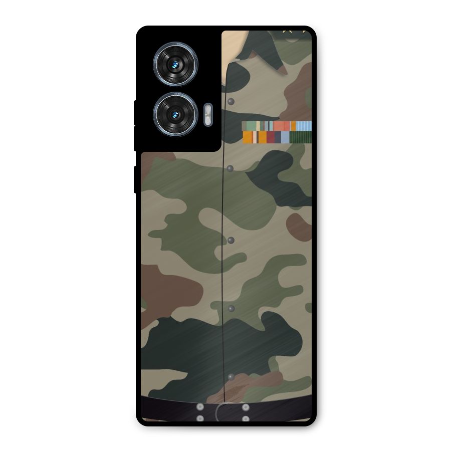 Army Uniform Metal Back Case for Motorola Edge 50 Fusion