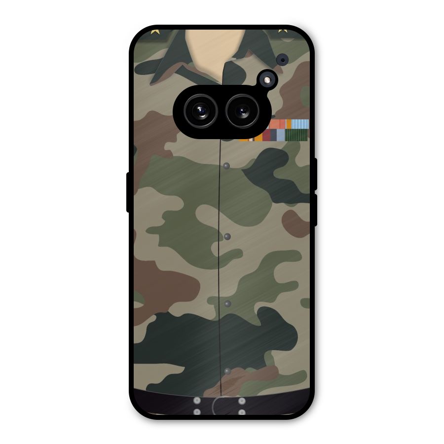 Army Uniform Metal Back Case for Nothing Phone 2a Plus