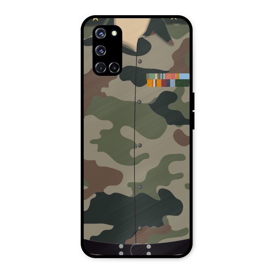 Army Uniform Metal Back Case for Oppo A52