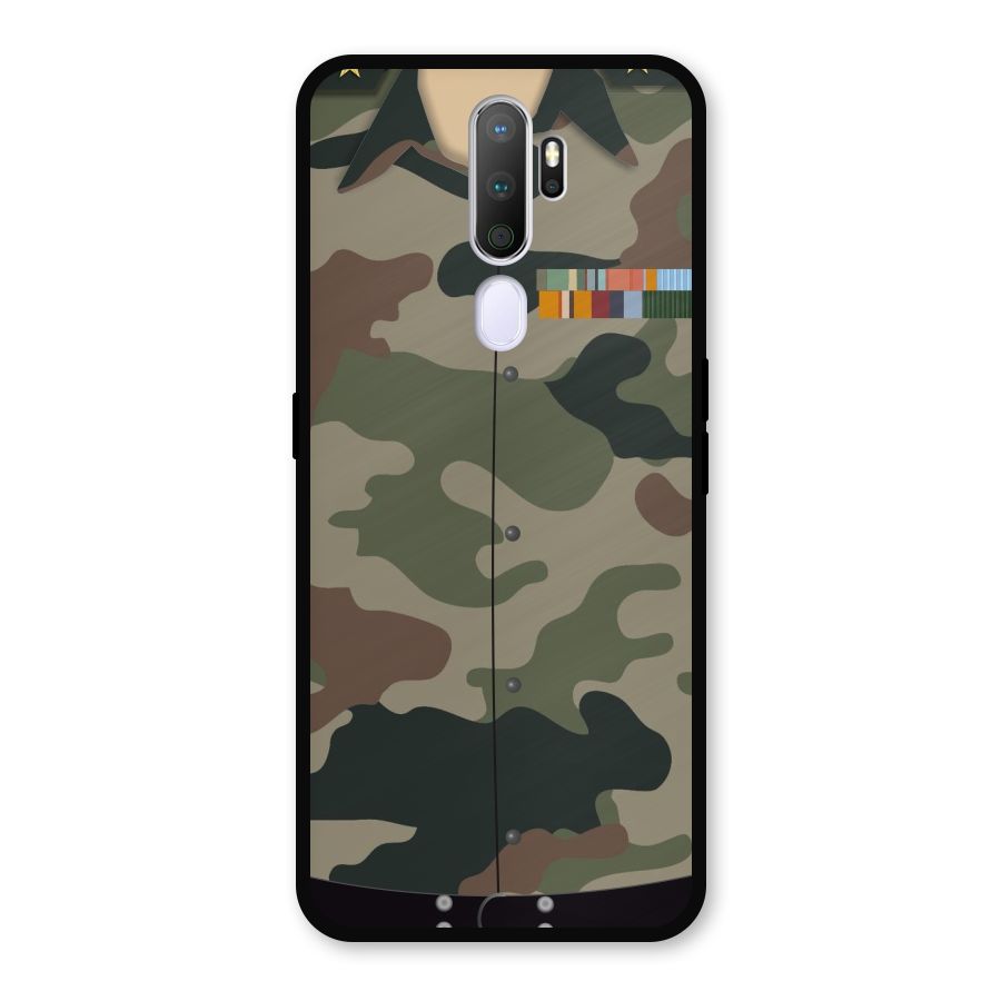 Army Uniform Metal Back Case for Oppo A9 (2020)