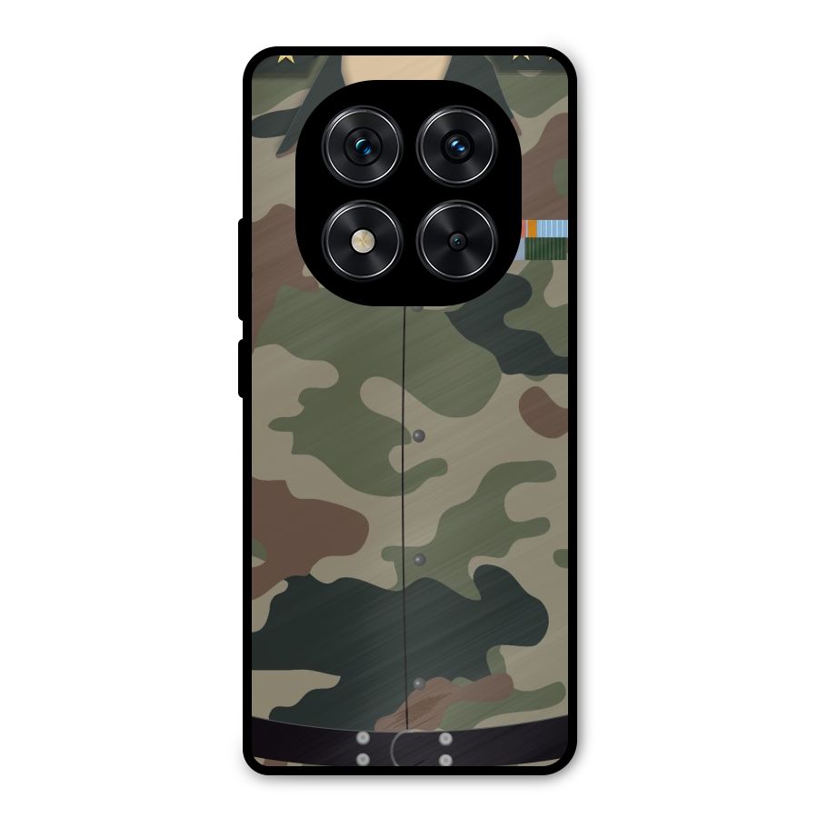 Army Uniform Metal Back Case for Poco X7