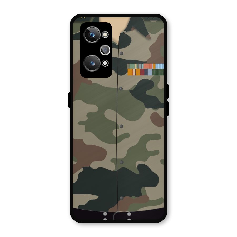 Army Uniform Metal Back Case for Realme GT 2