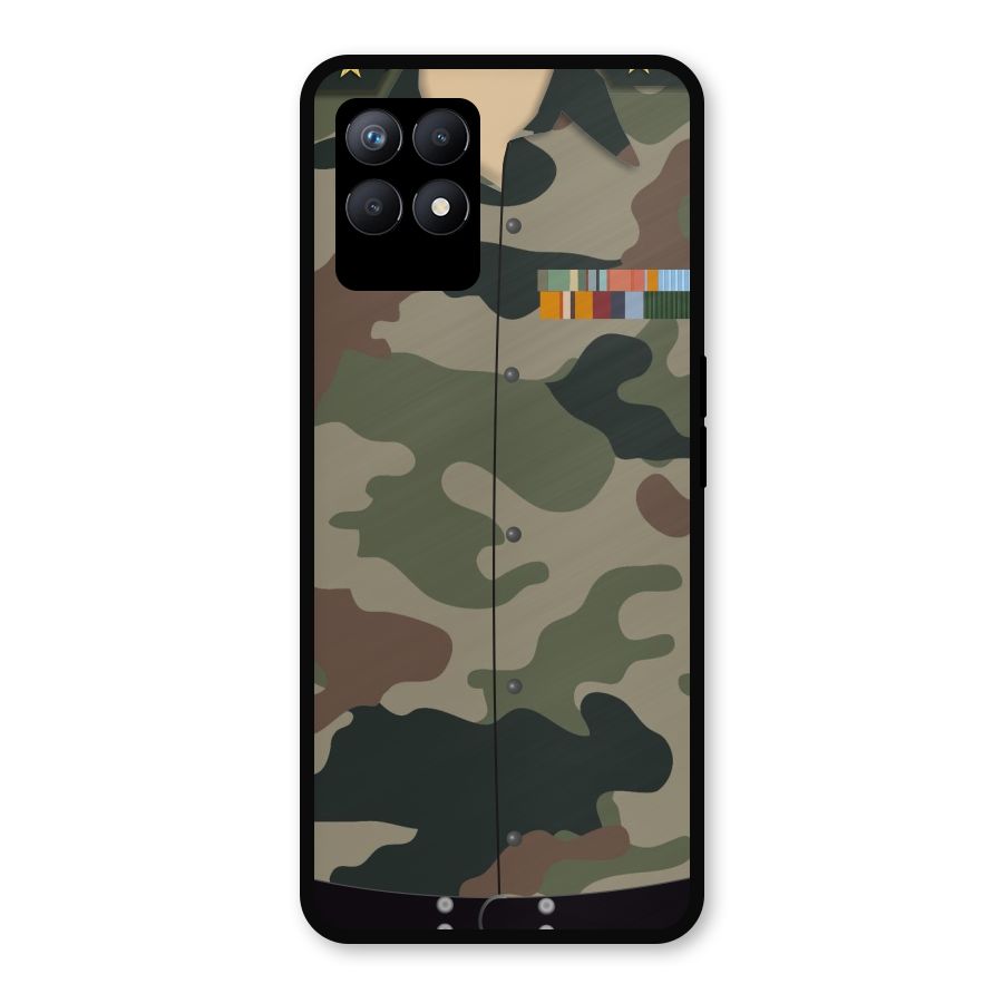 Army Uniform Metal Back Case for Realme Narzo 50