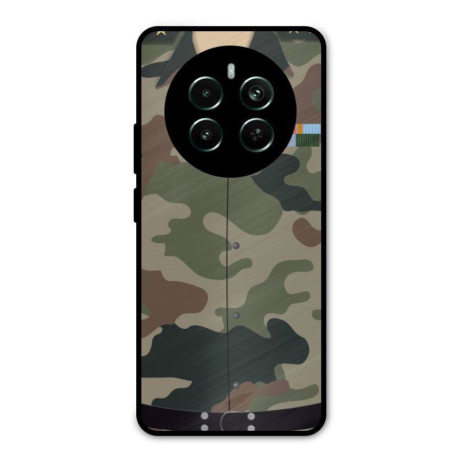Army Uniform Metal Back Case for Realme Narzo 70 Pro