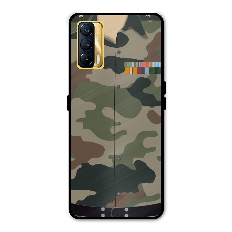 Army Uniform Metal Back Case for Realme X7