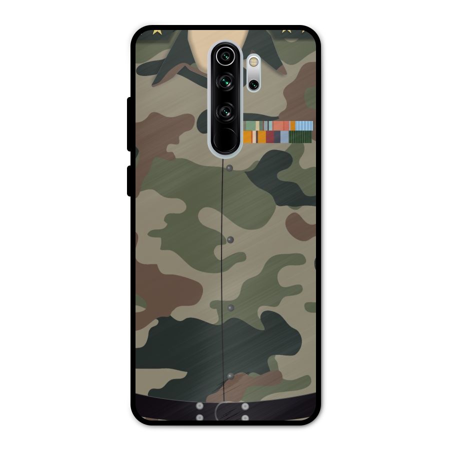 Army Uniform Metal Back Case for Redmi Note 8 Pro