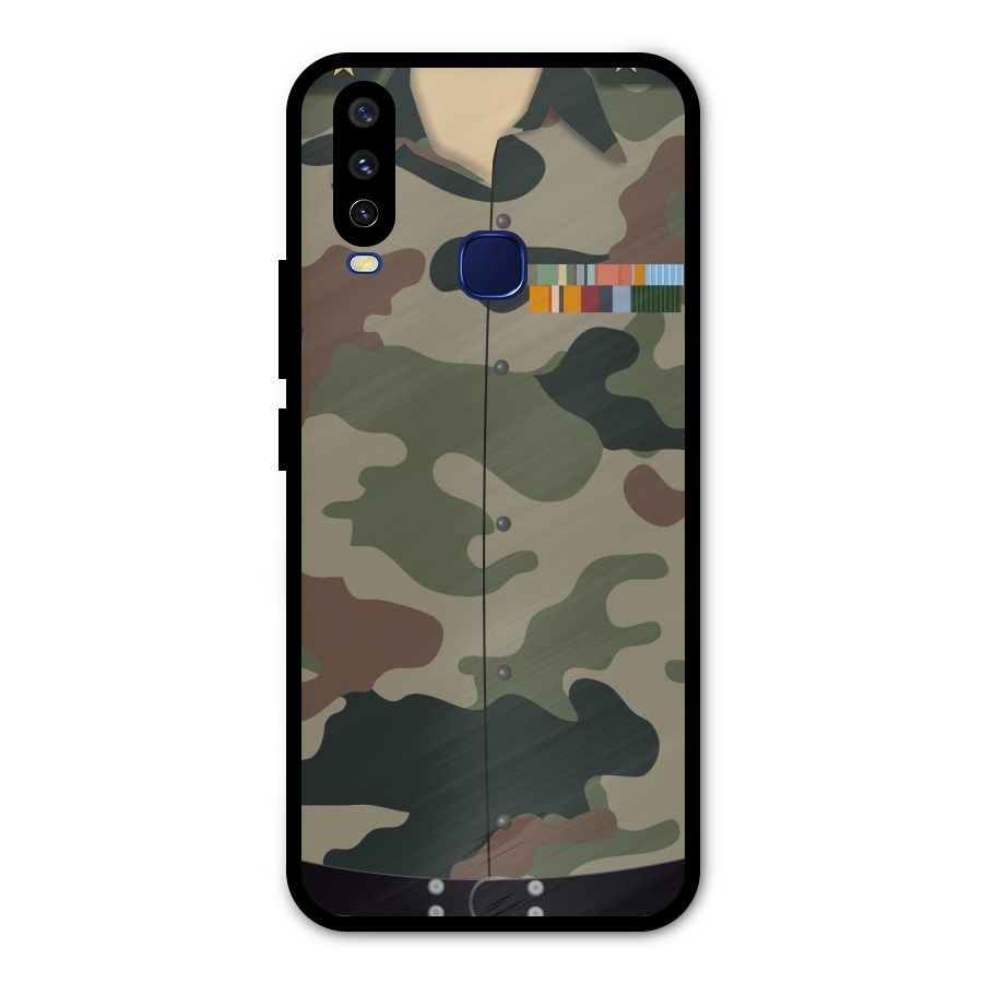 Army Uniform Metal Back Case for Vivo Y15