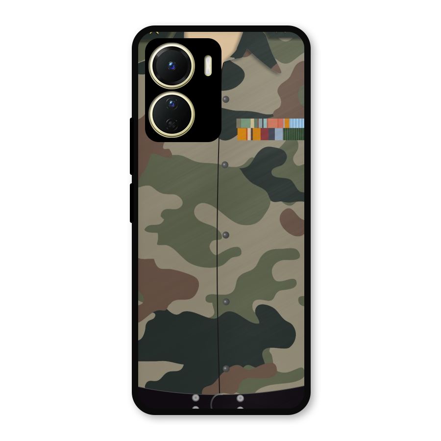 Army Uniform Metal Back Case for Vivo Y16