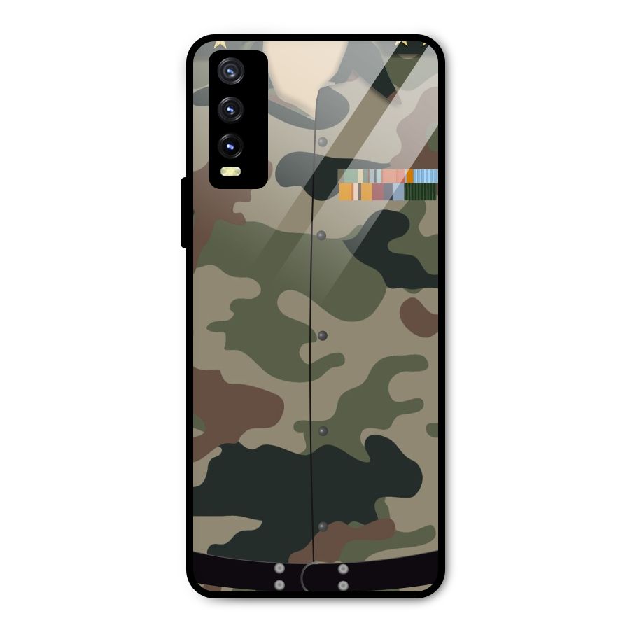 Army Uniform Metal Back Case for Vivo Y20i