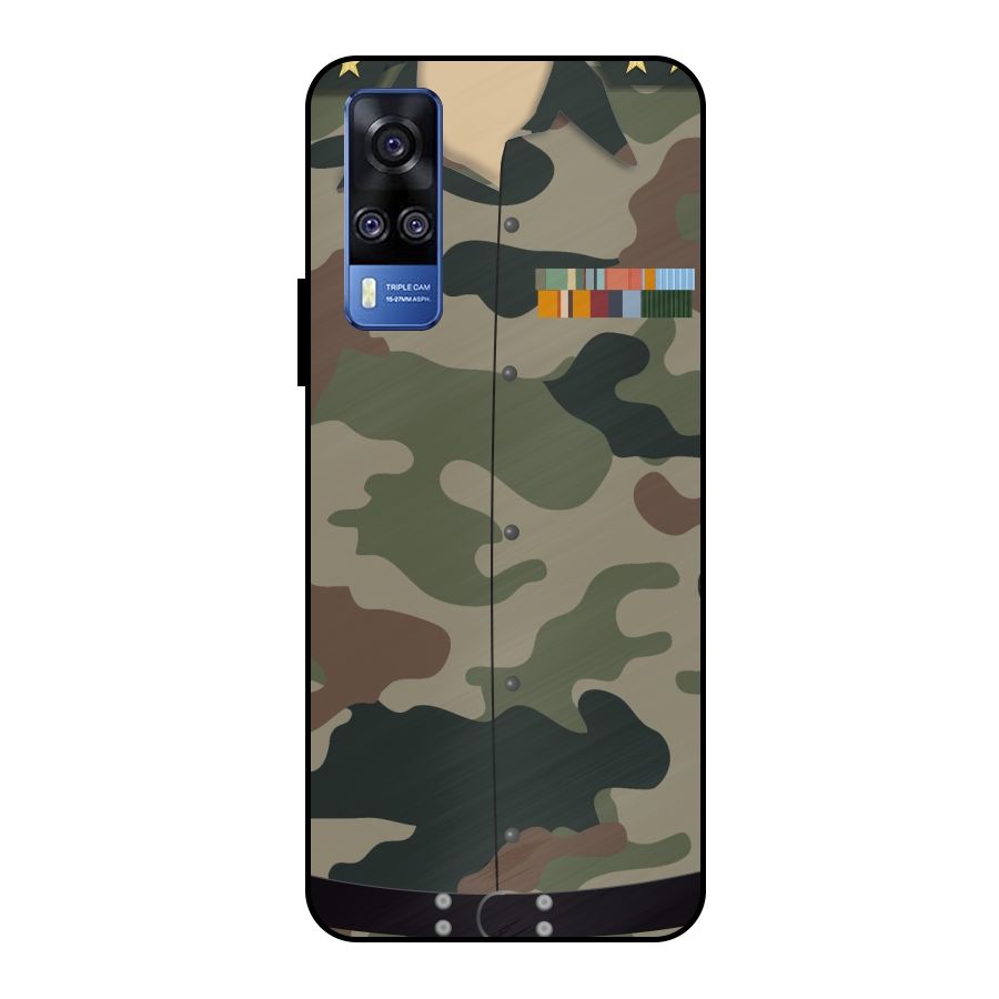 Army Uniform Metal Back Case for Vivo Y51