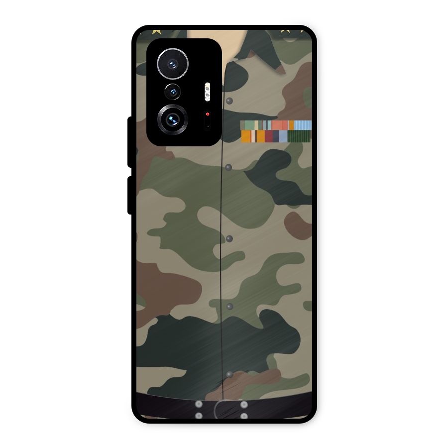 Army Uniform Metal Back Case for Xiaomi 11T Pro