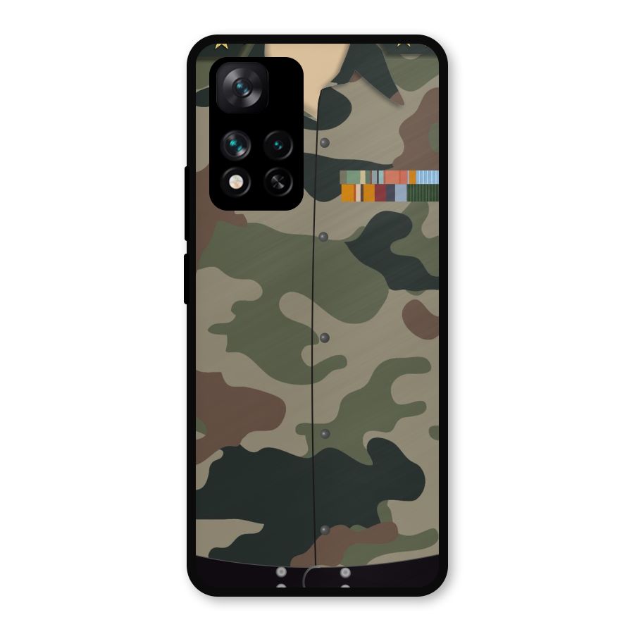 Army Uniform Metal Back Case for Xiaomi 11i 5G