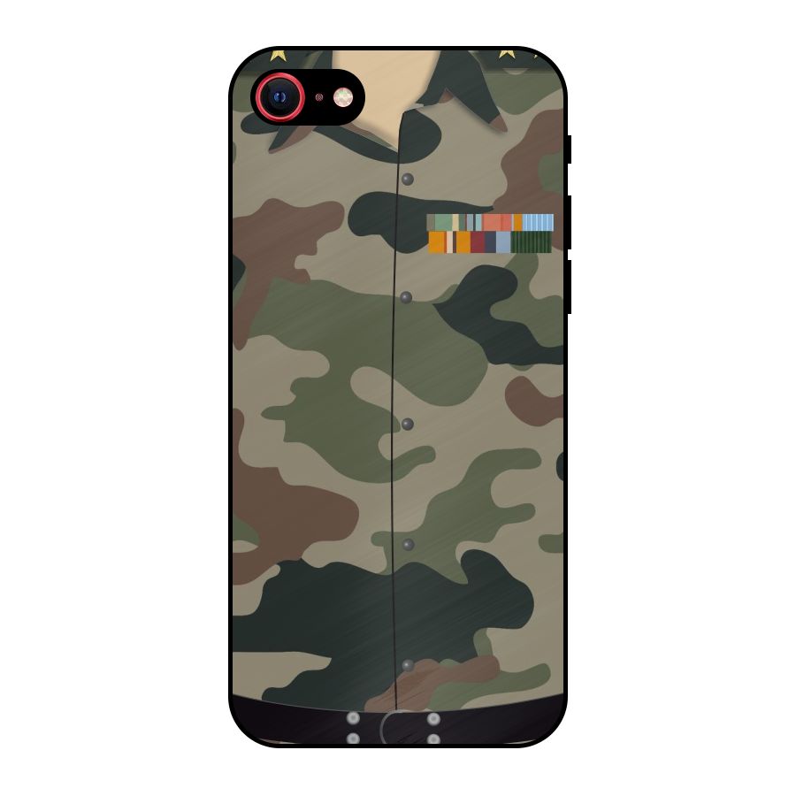 Army Uniform Metal Back Case for iPhone 7
