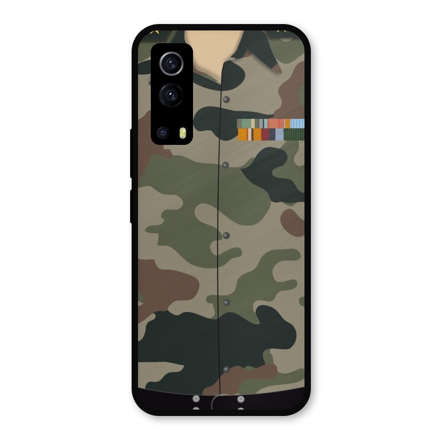 Army Uniform Metal Back Case for iQOO Z3