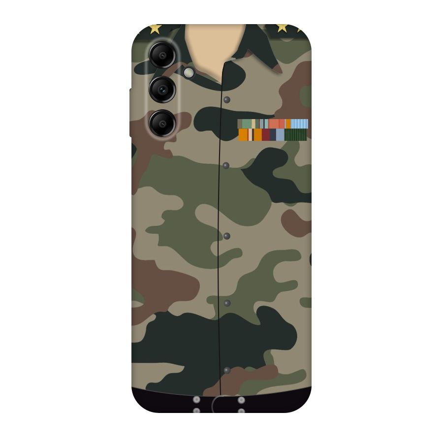 Army Uniform Original Polycarbonate Back Case for Galaxy A14 5G