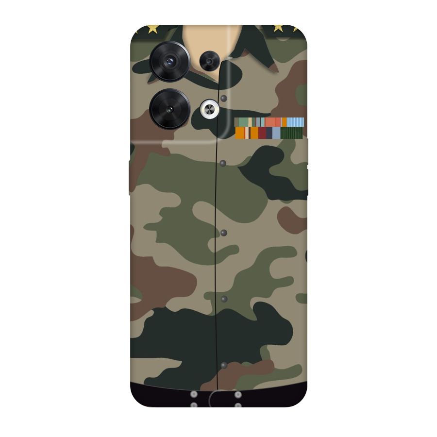 Army Uniform Original Polycarbonate Back Case for Oppo Reno8 5G