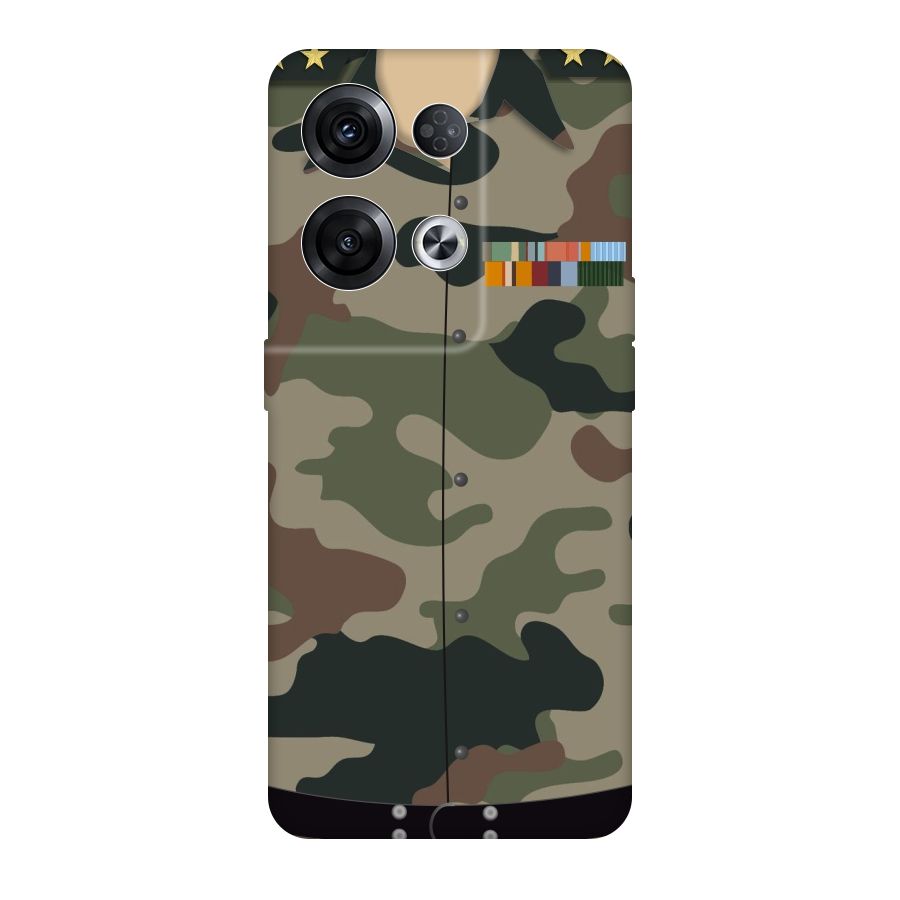 Army Uniform Original Polycarbonate Back Case for Oppo Reno8 Pro 5G