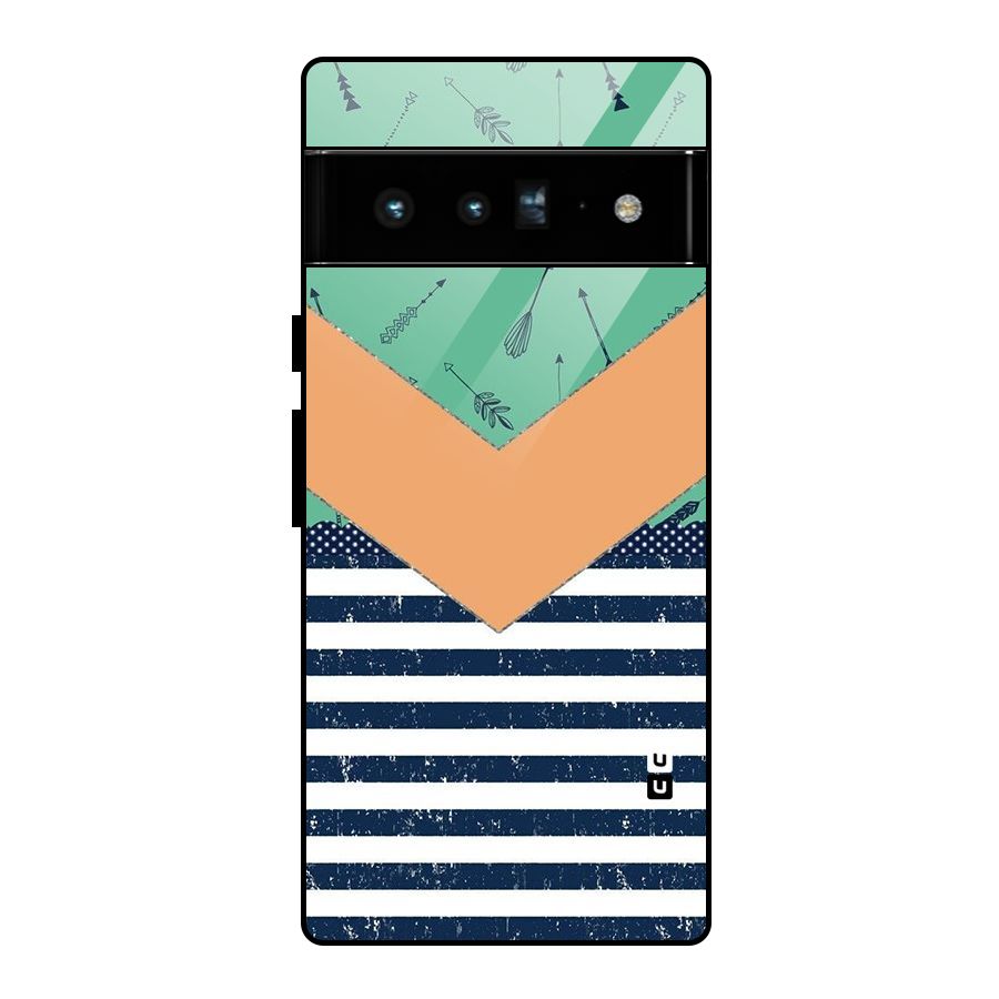 Arrows and Stripes Glass Back Case for Google Pixel 6 Pro