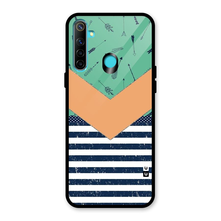 Arrows and Stripes Glass Back Case for Realme Narzo 10