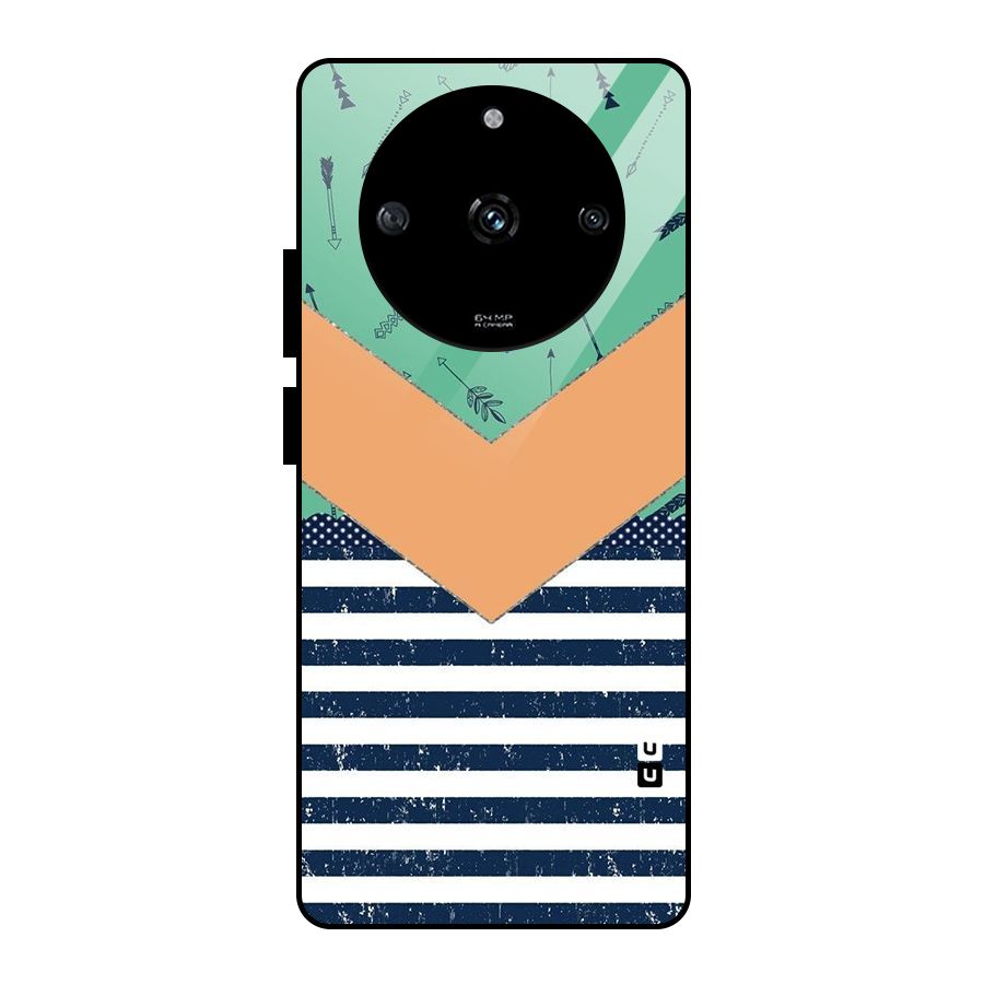 Arrows and Stripes Glass Back Case for Realme Narzo 60 5G