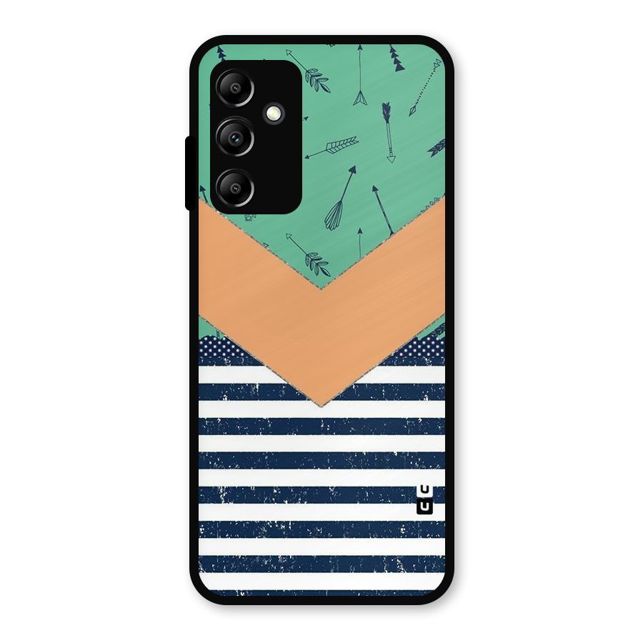 Arrows and Stripes Metal Back Case for Galaxy A14 5G