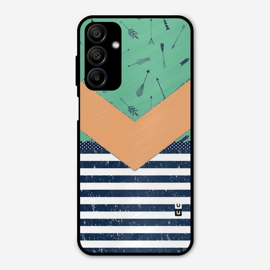Arrows and Stripes Metal Back Case for Galaxy A15 5G