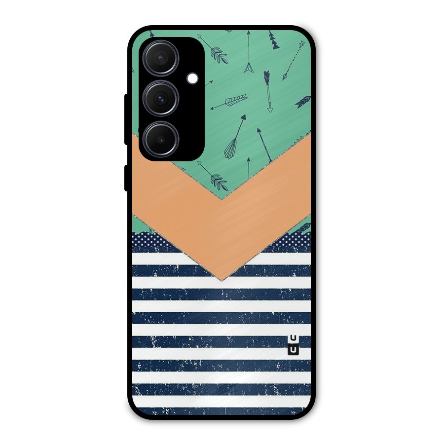 Arrows and Stripes Metal Back Case for Galaxy A35