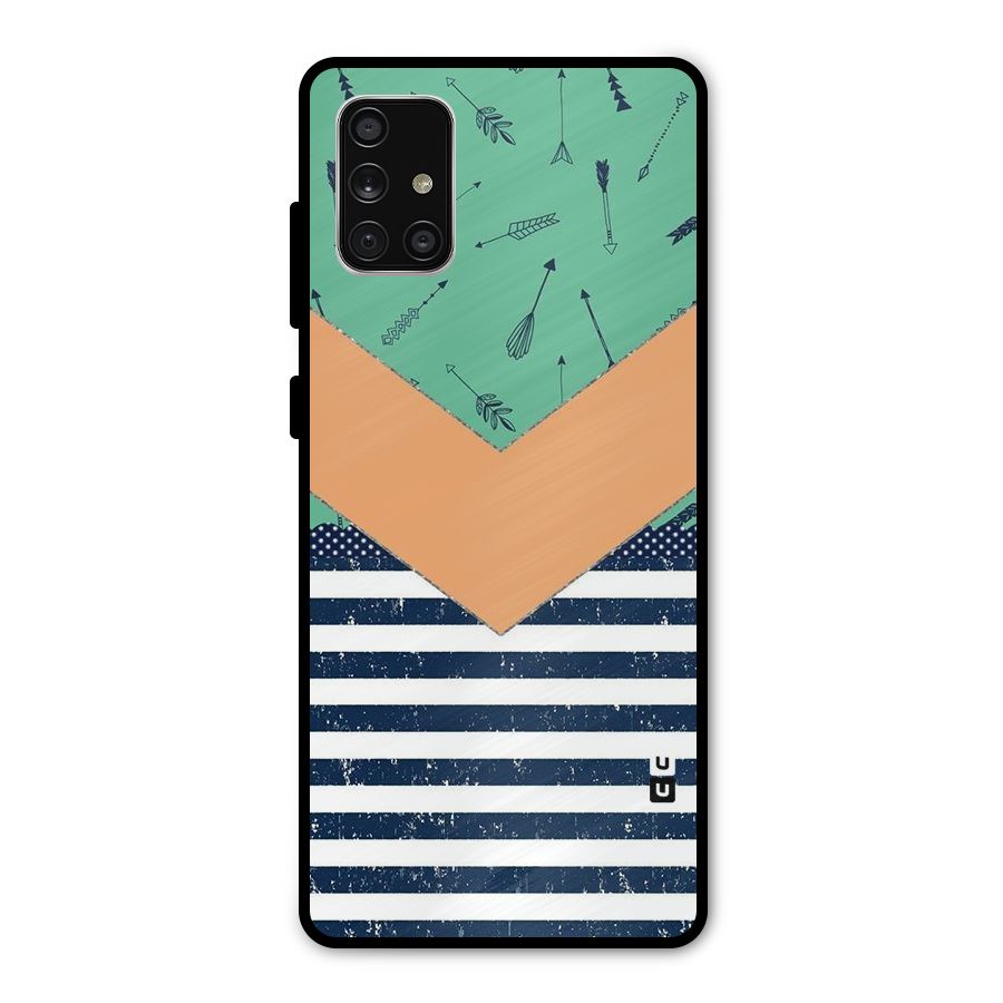 Arrows and Stripes Metal Back Case for Galaxy A71
