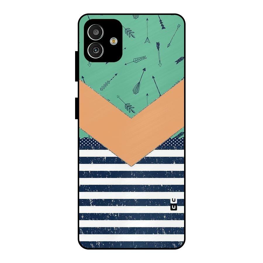 Arrows and Stripes Metal Back Case for Galaxy M13 5G