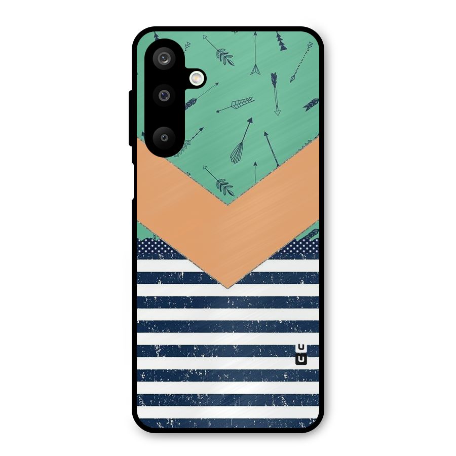 Arrows and Stripes Metal Back Case for Galaxy M16