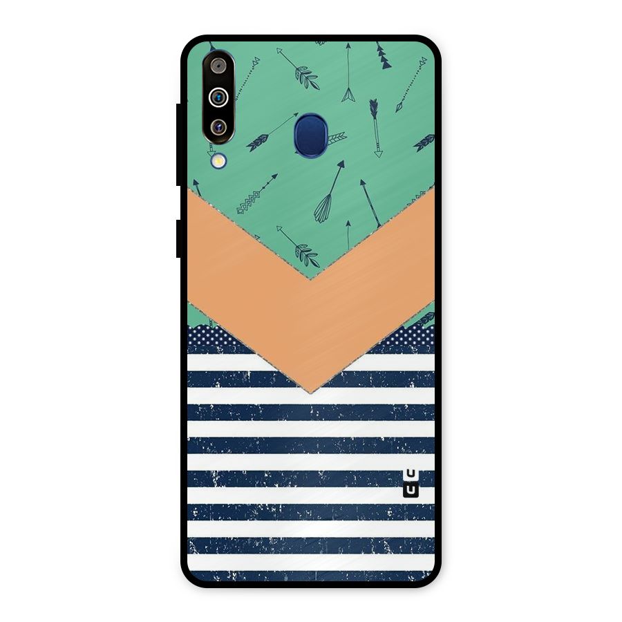 Arrows and Stripes Metal Back Case for Galaxy M30