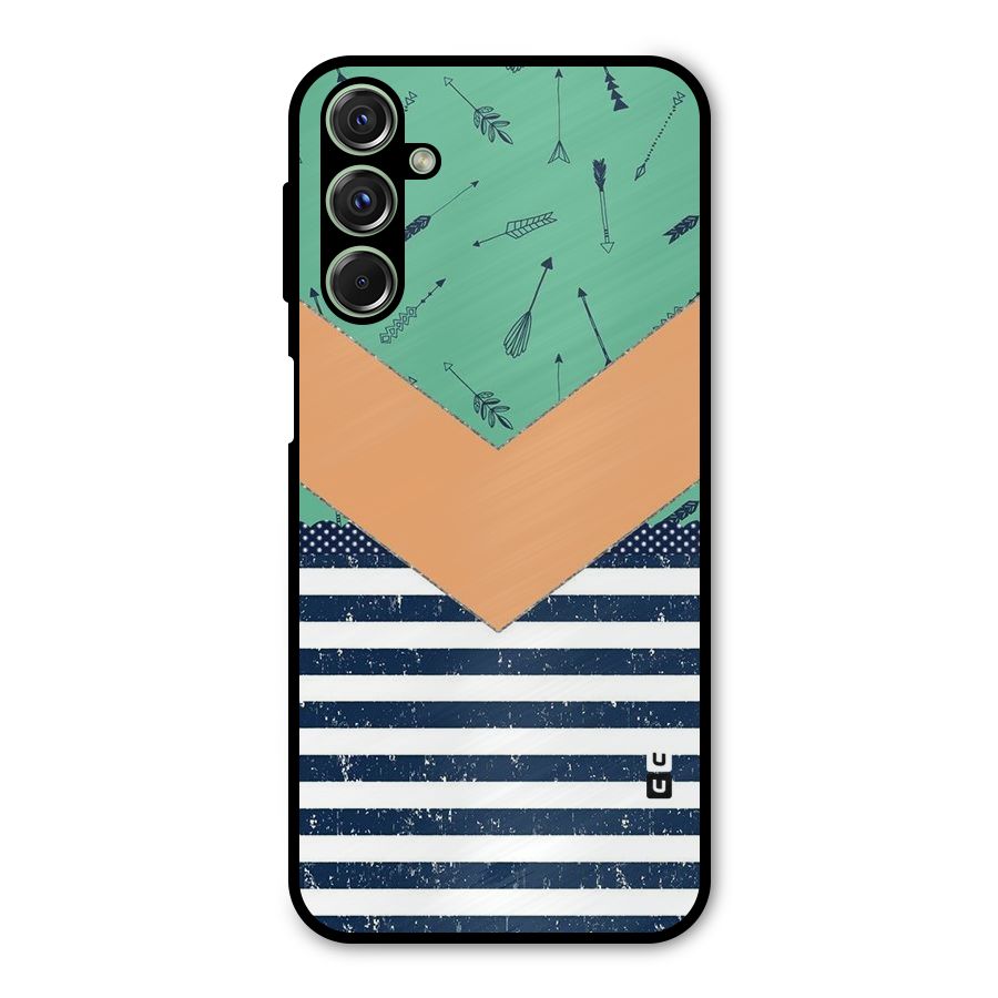 Arrows and Stripes Metal Back Case for Galaxy M34