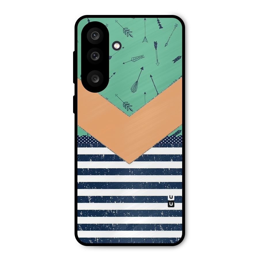 Arrows and Stripes Metal Back Case for Galaxy M56