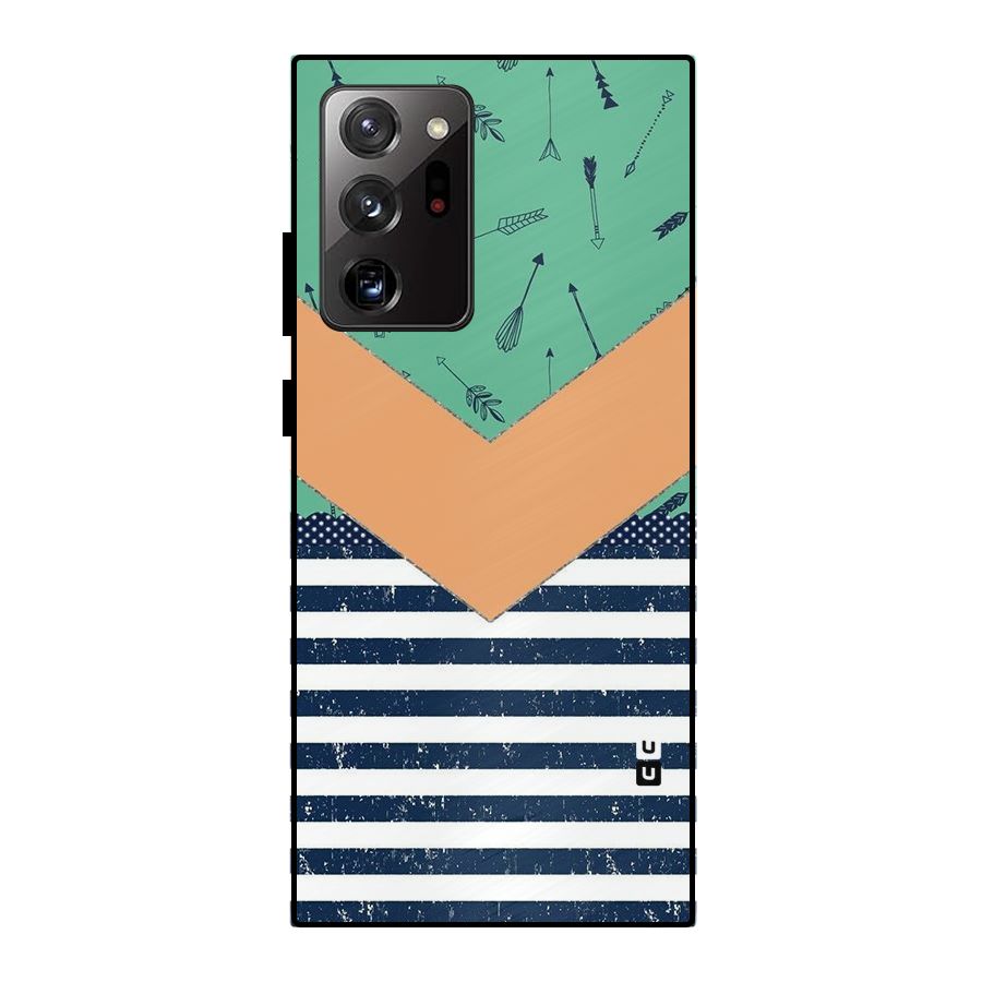 Arrows and Stripes Metal Back Case for Galaxy Note 20 Ultra