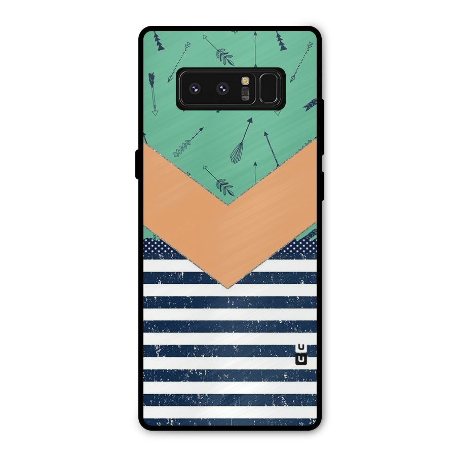 Arrows and Stripes Metal Back Case for Galaxy Note 8