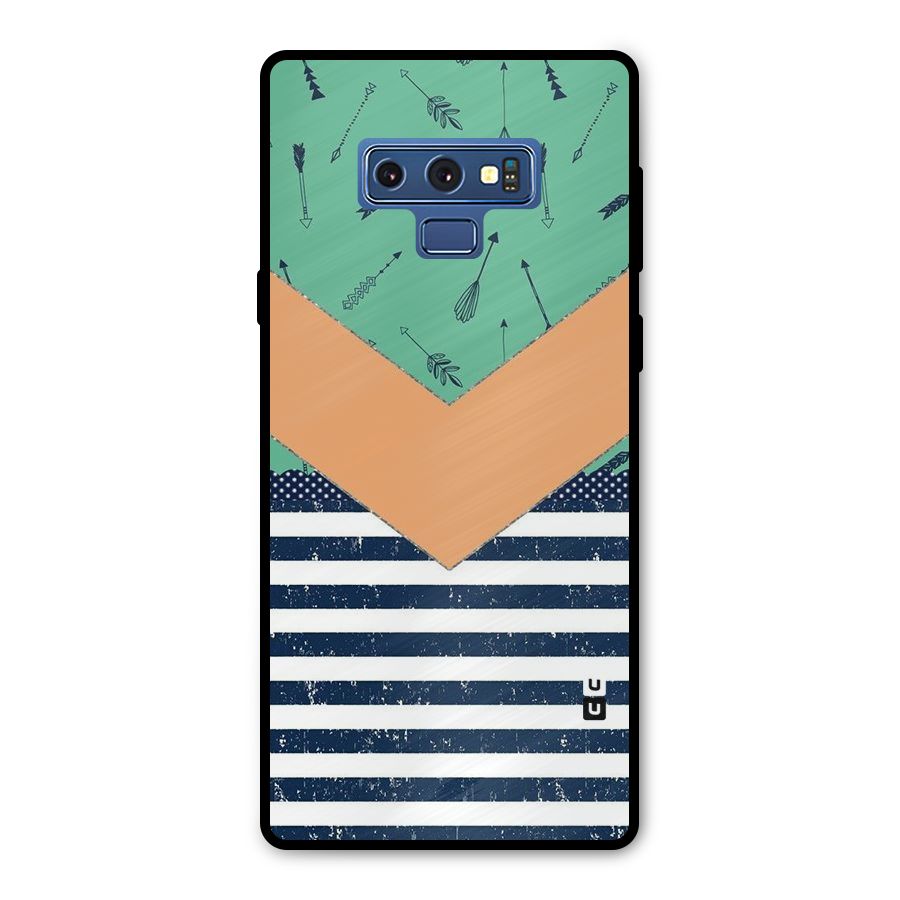 Arrows and Stripes Metal Back Case for Galaxy Note 9