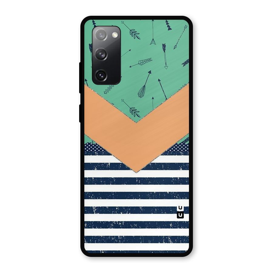 Arrows and Stripes Metal Back Case for Galaxy S20 FE