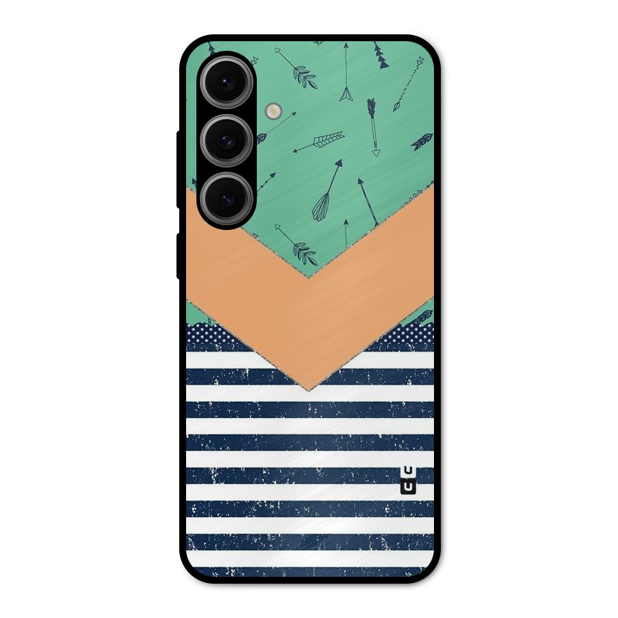 Arrows and Stripes Metal Back Case for Galaxy S24 FE