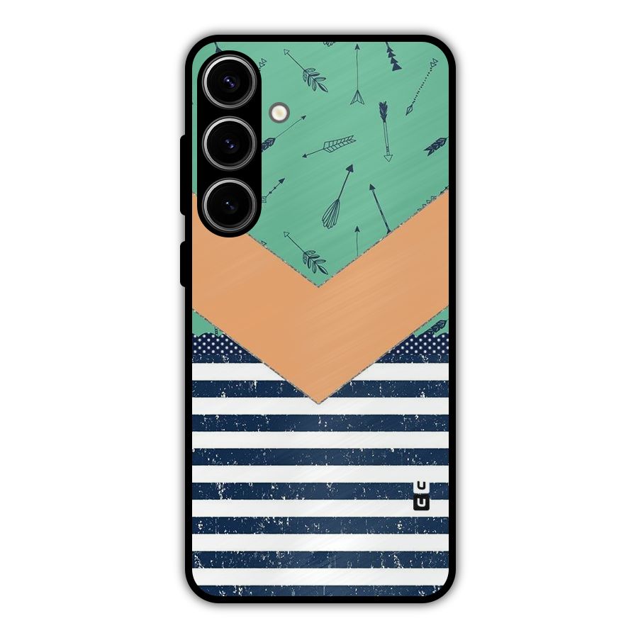 Arrows and Stripes Metal Back Case for Galaxy S24 Plus