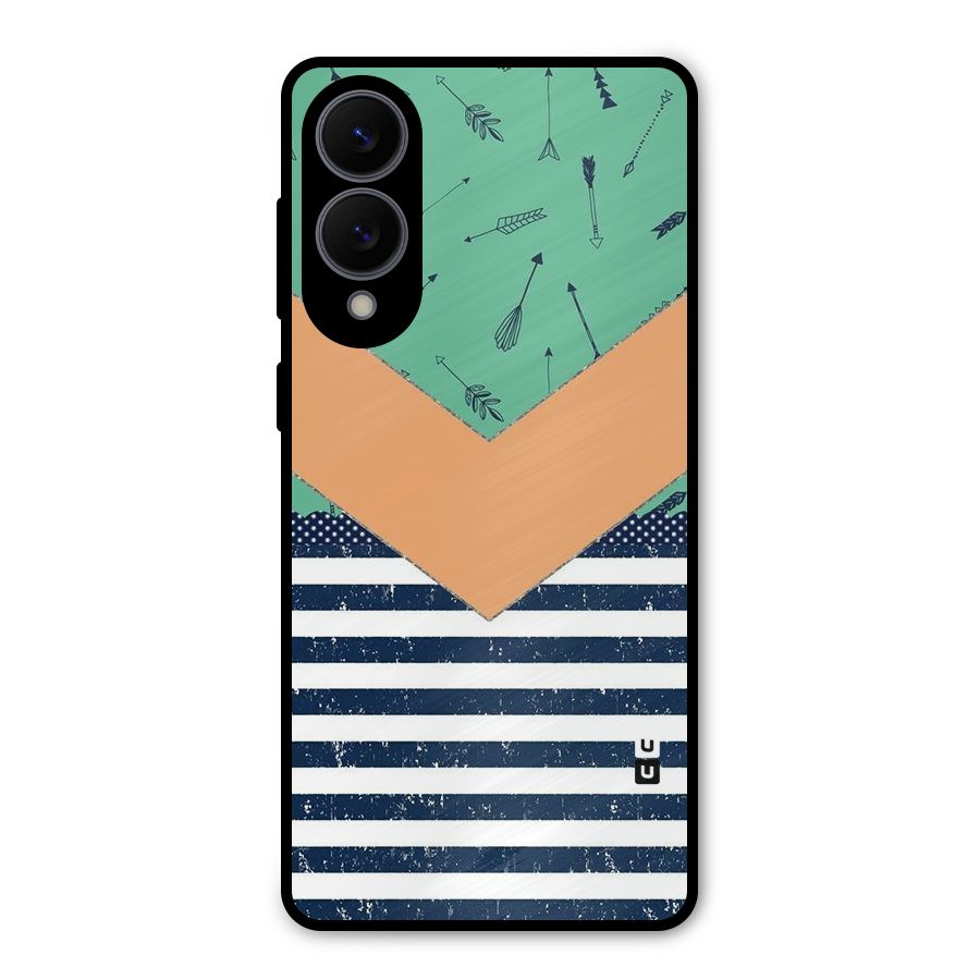Arrows and Stripes Metal Back Case for Galaxy S25 Edge