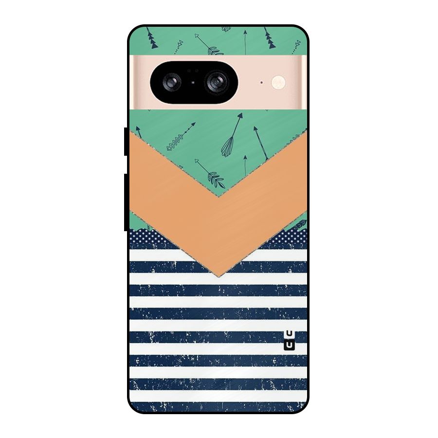 Arrows and Stripes Metal Back Case for Google Pixel 8