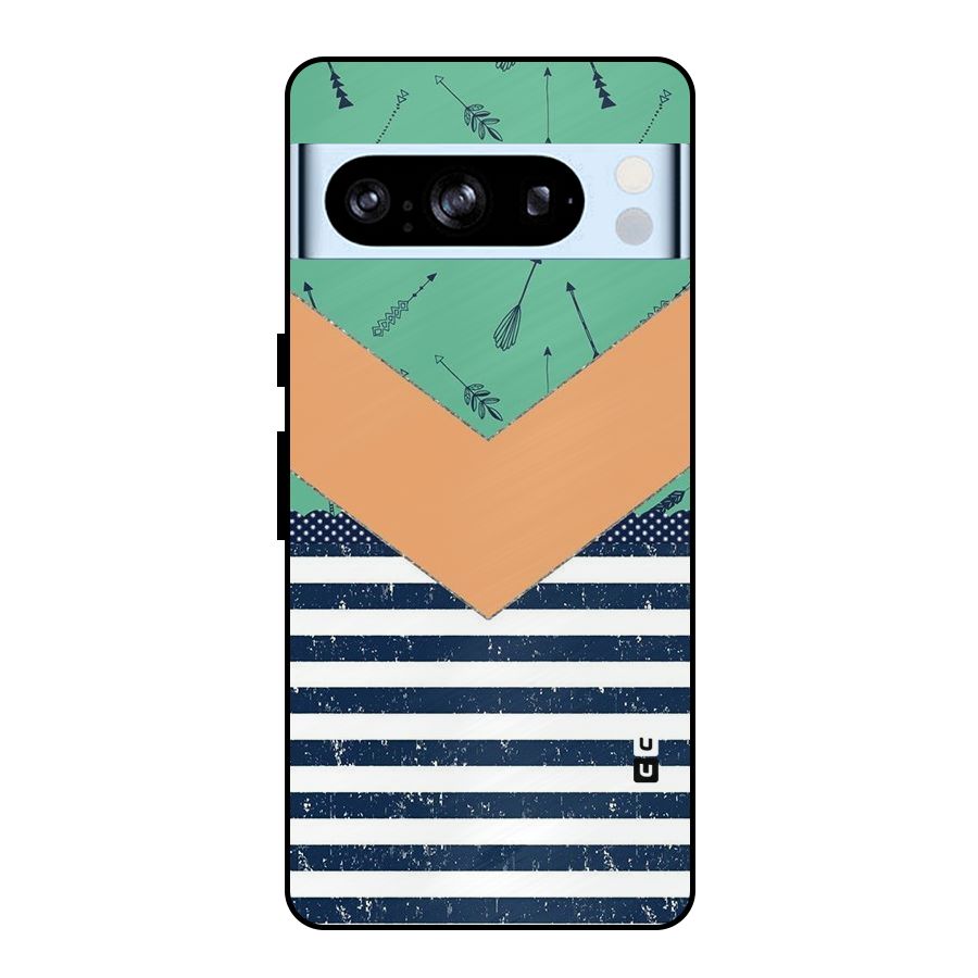 Arrows and Stripes Metal Back Case for Google Pixel 8 Pro
