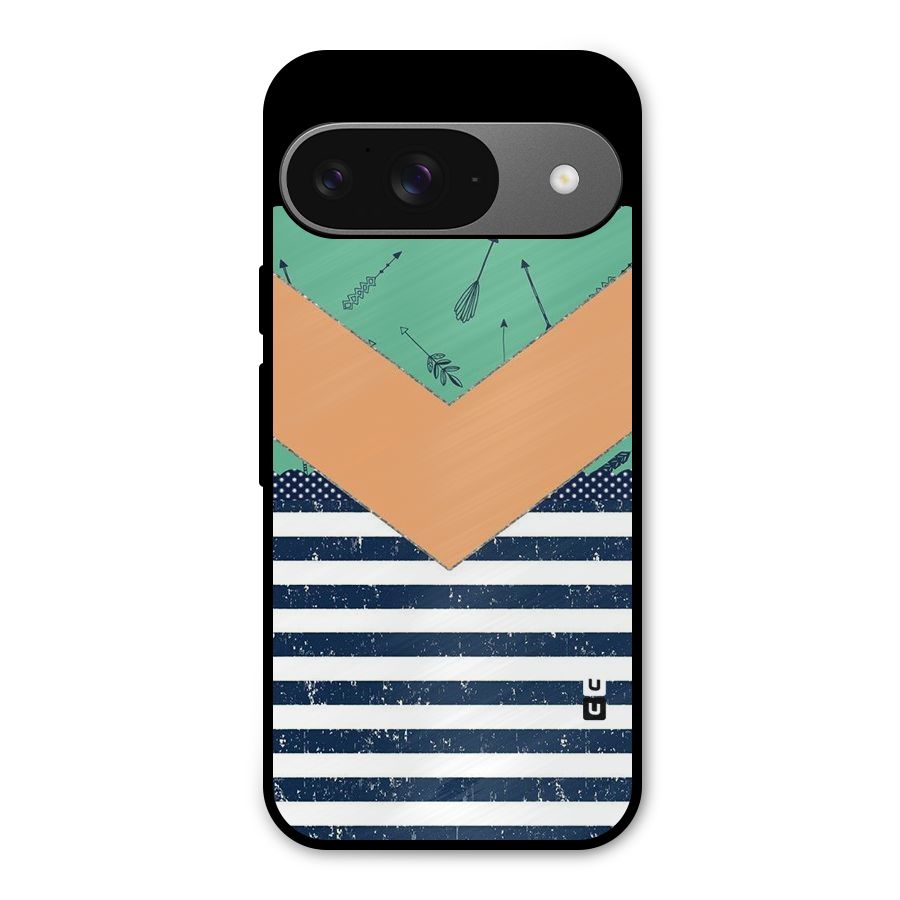 Arrows and Stripes Metal Back Case for Google Pixel 9