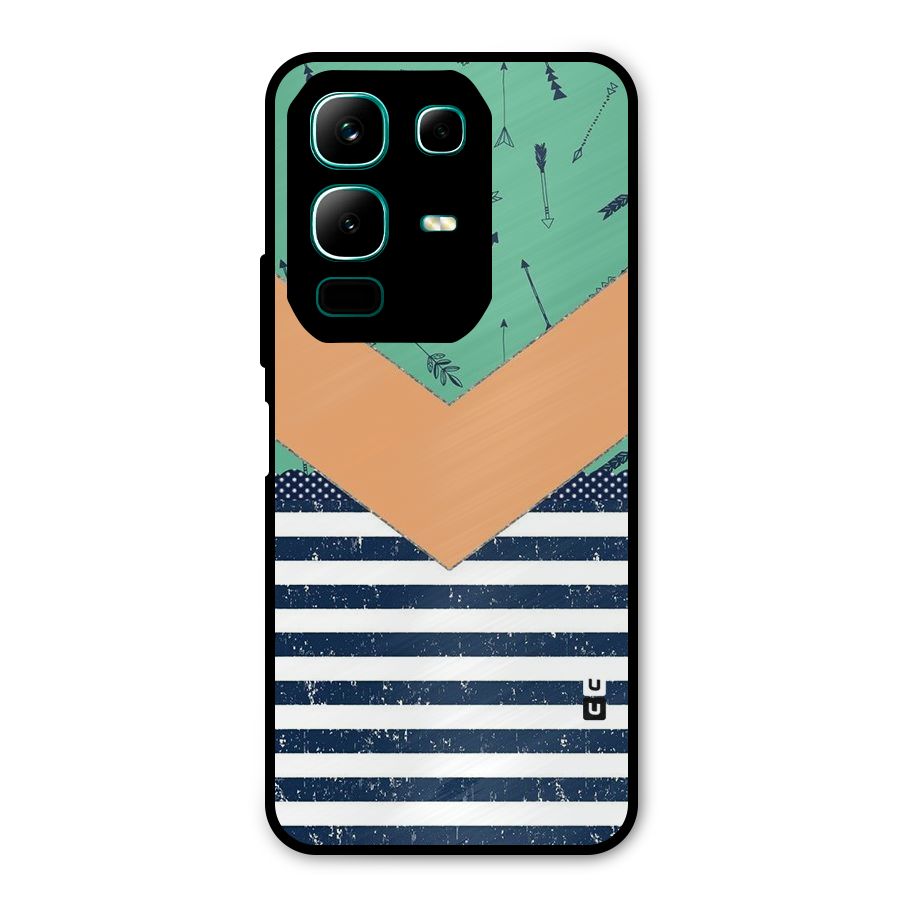 Arrows and Stripes Metal Back Case for Infinix Note 50x