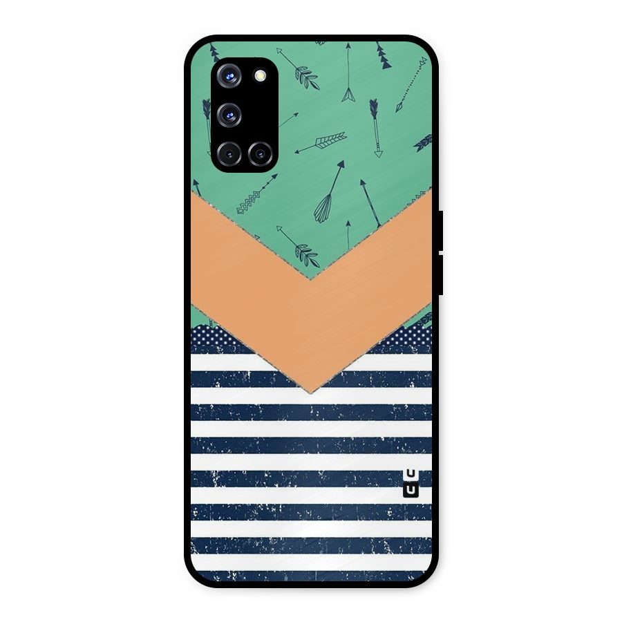 Arrows and Stripes Metal Back Case for Oppo A52