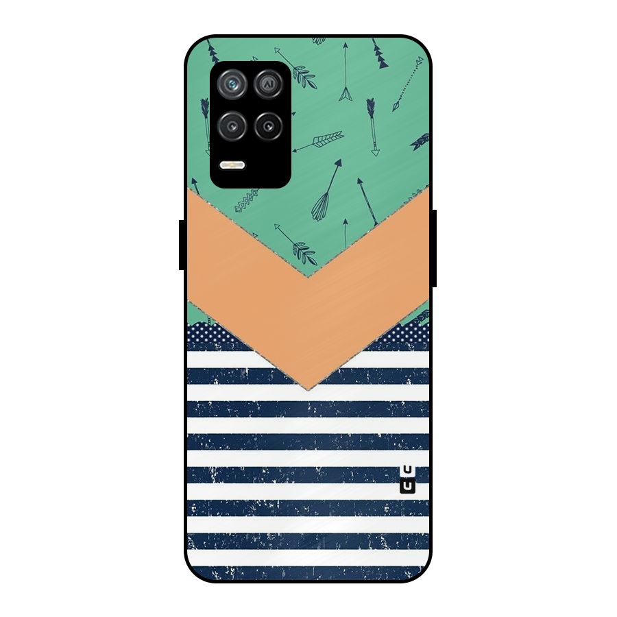 Arrows and Stripes Metal Back Case for Realme 9 5G