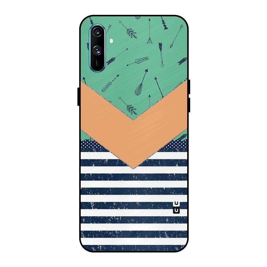Arrows and Stripes Metal Back Case for Realme C3